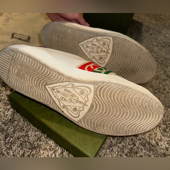 Gucci Ace Elastic Logo Web Sneakers - Picture 6 of 8